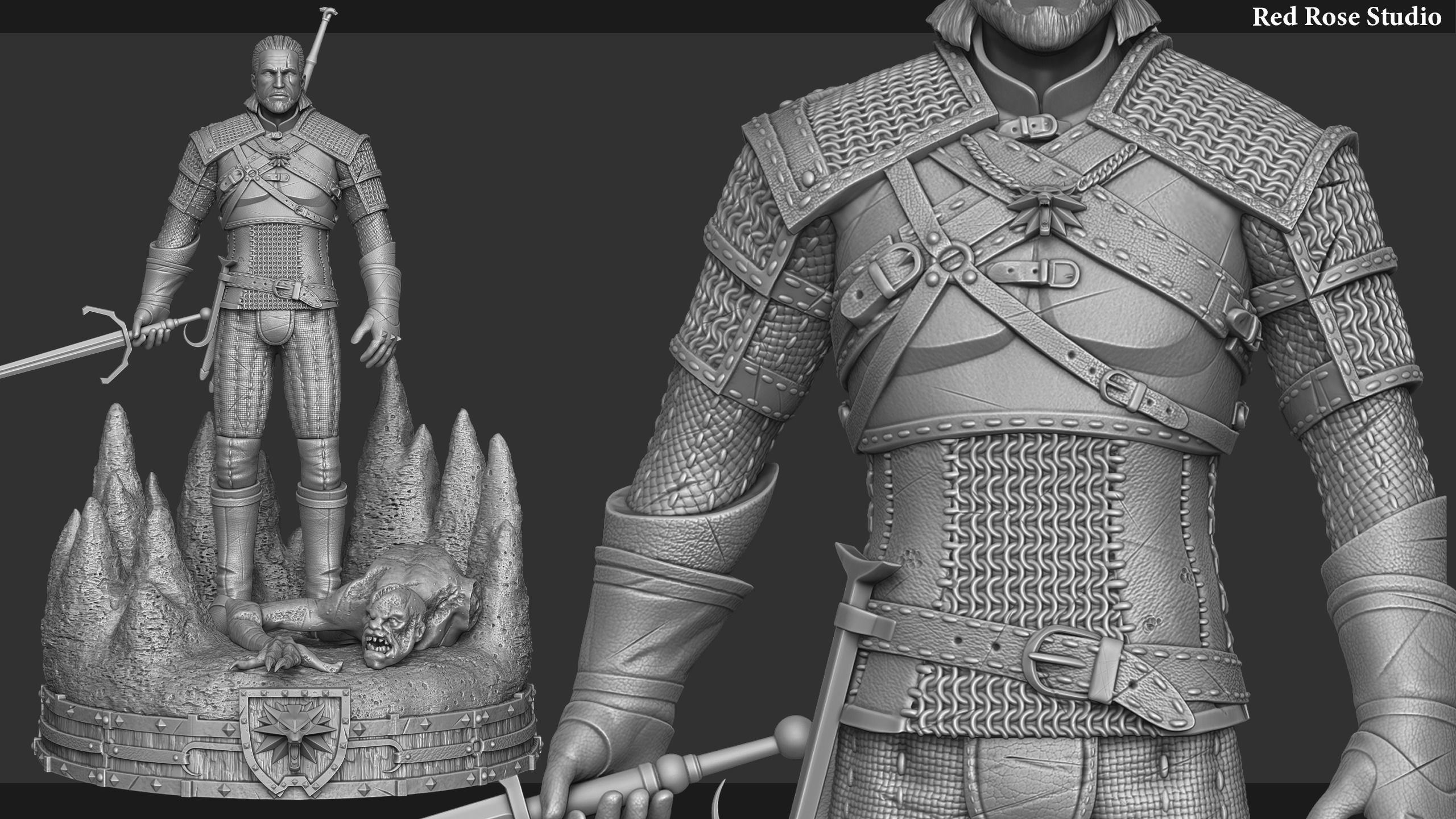 Witcher  Geralt of Rivia 3D print model_24
