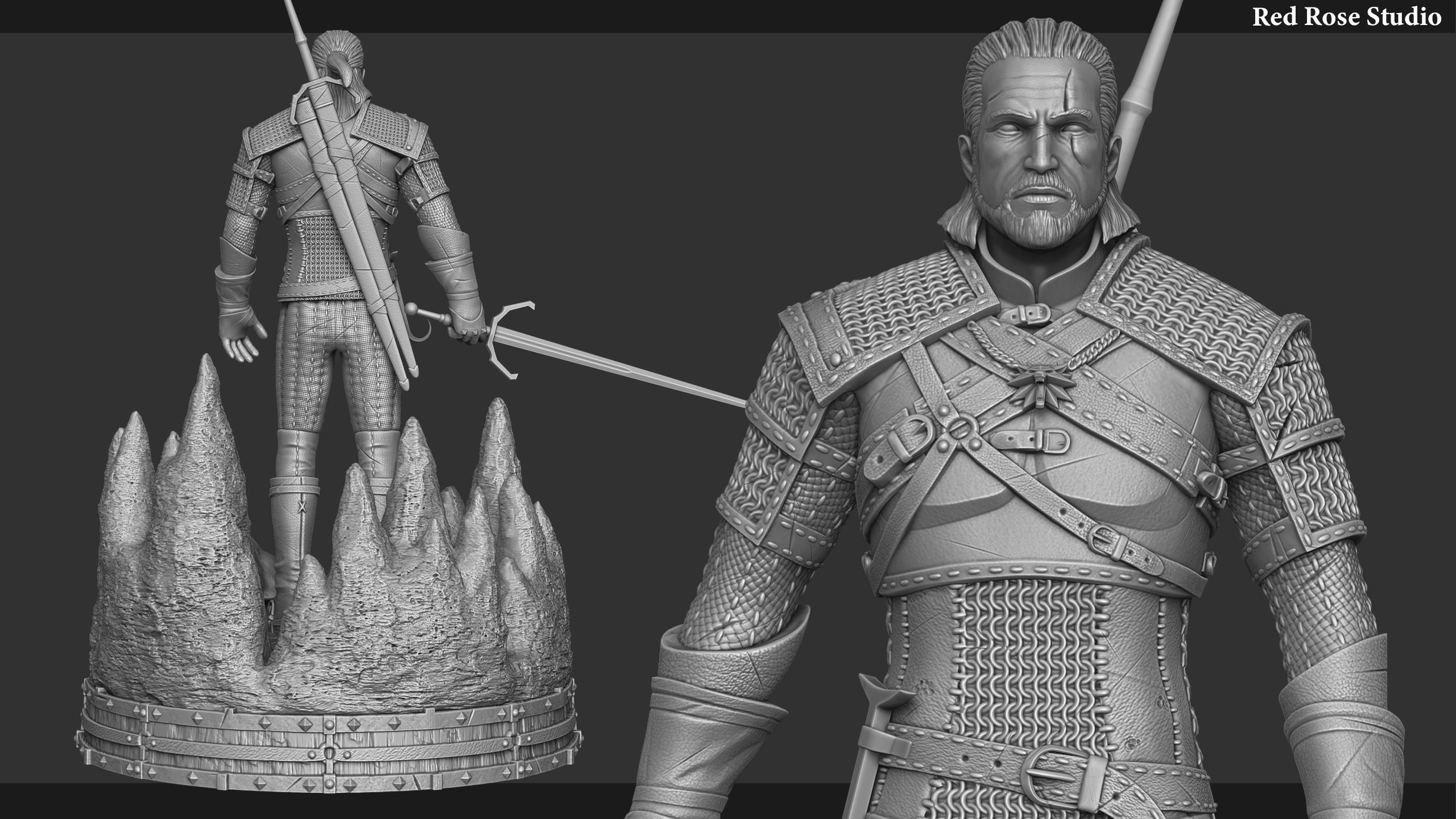 Witcher  Geralt of Rivia 3D print model_17