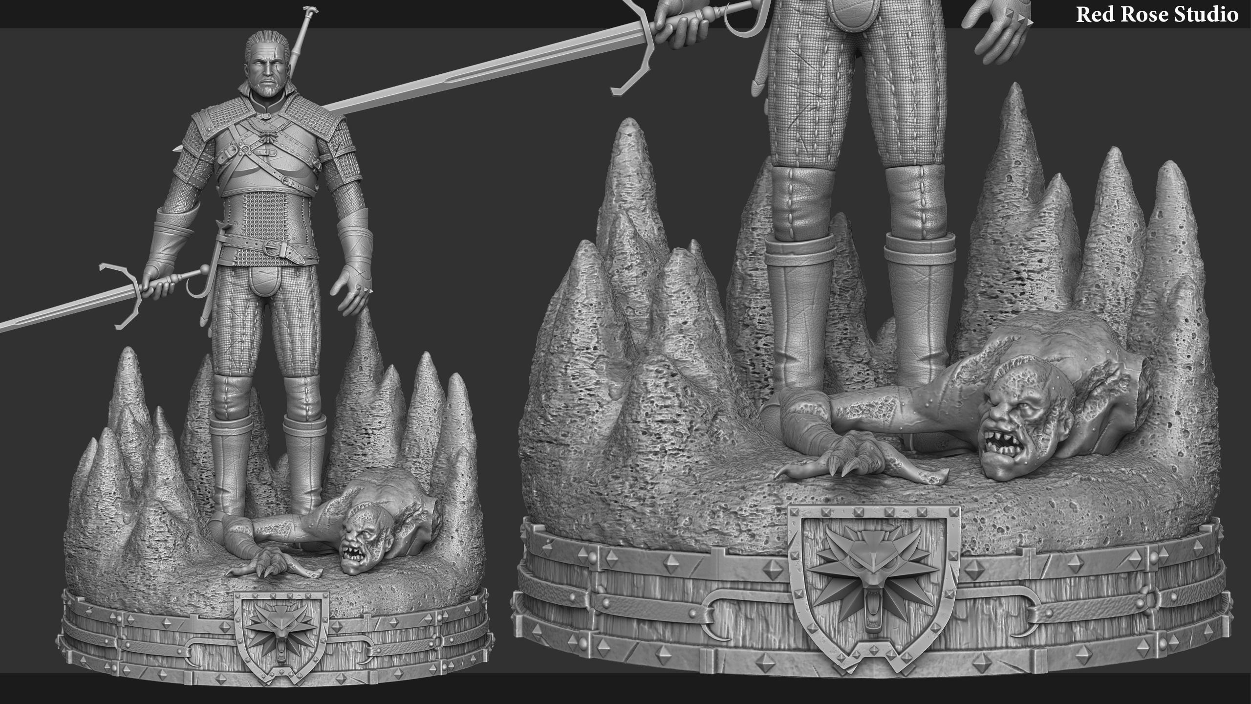 Witcher  Geralt of Rivia 3D print model_3