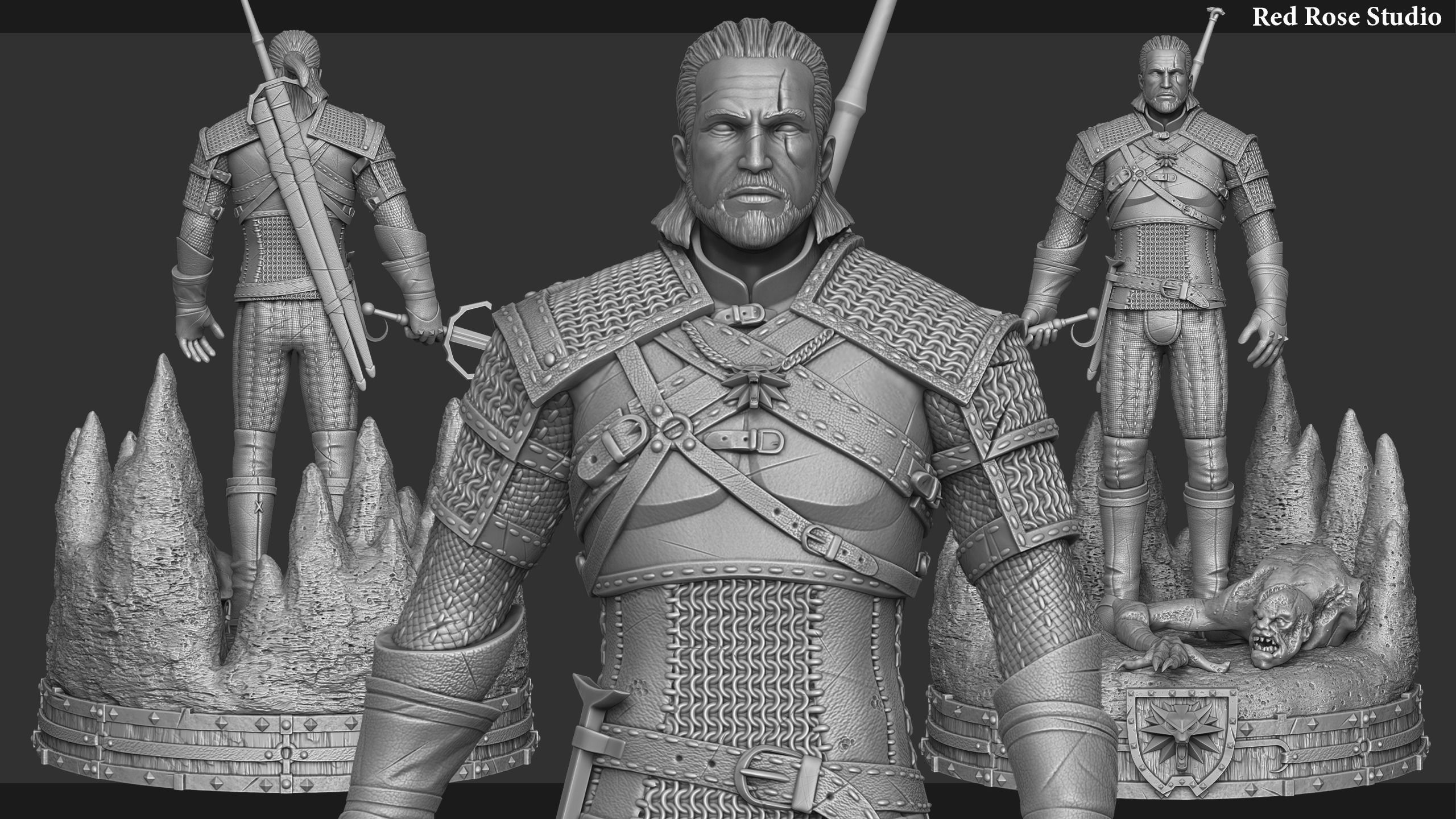 Witcher  Geralt of Rivia 3D print model_19