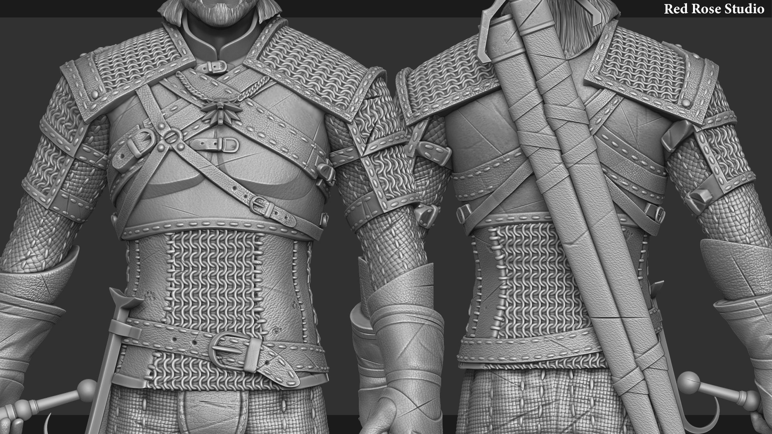 Witcher  Geralt of Rivia 3D print model_23