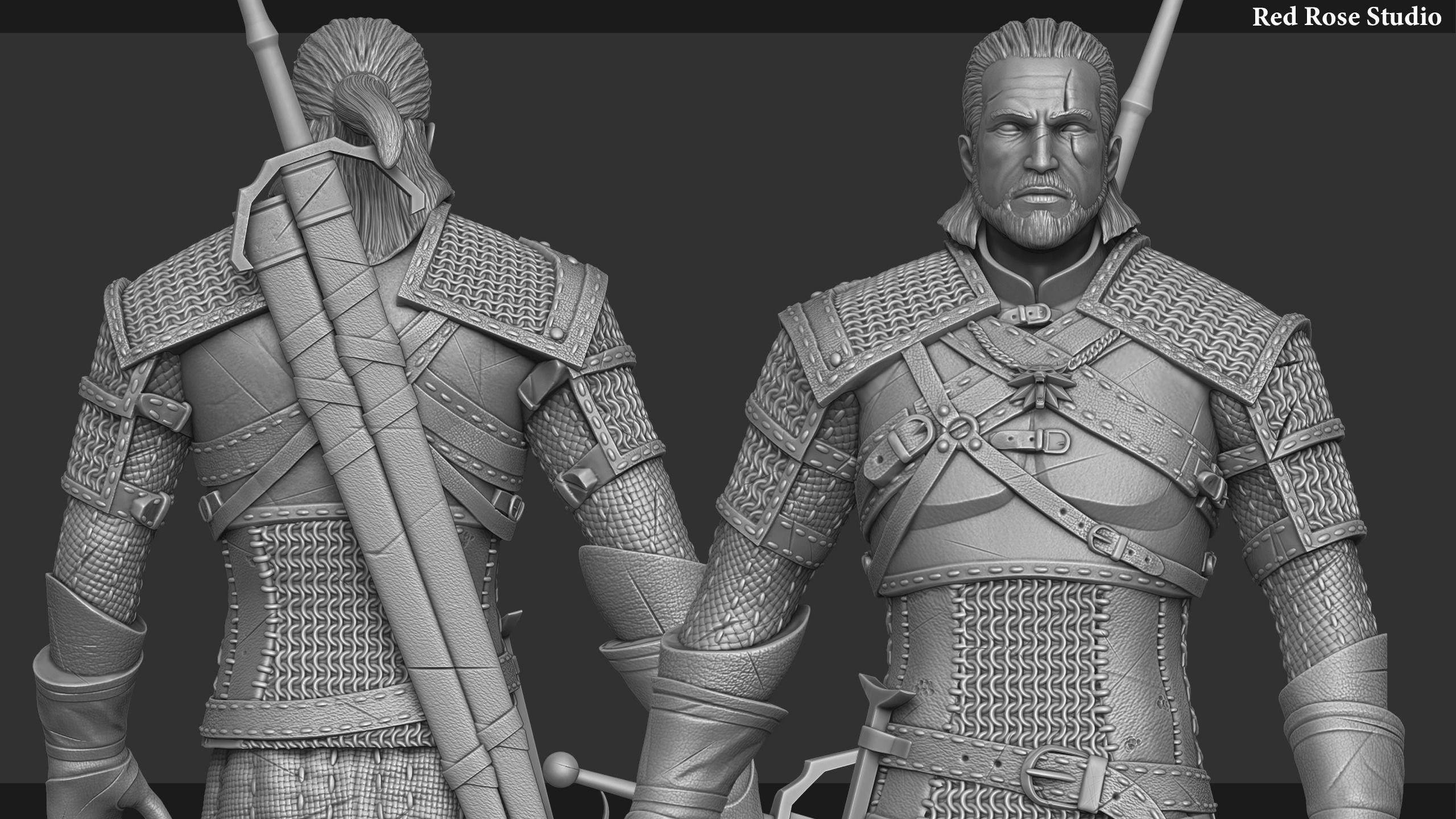 Witcher  Geralt of Rivia 3D print model_18