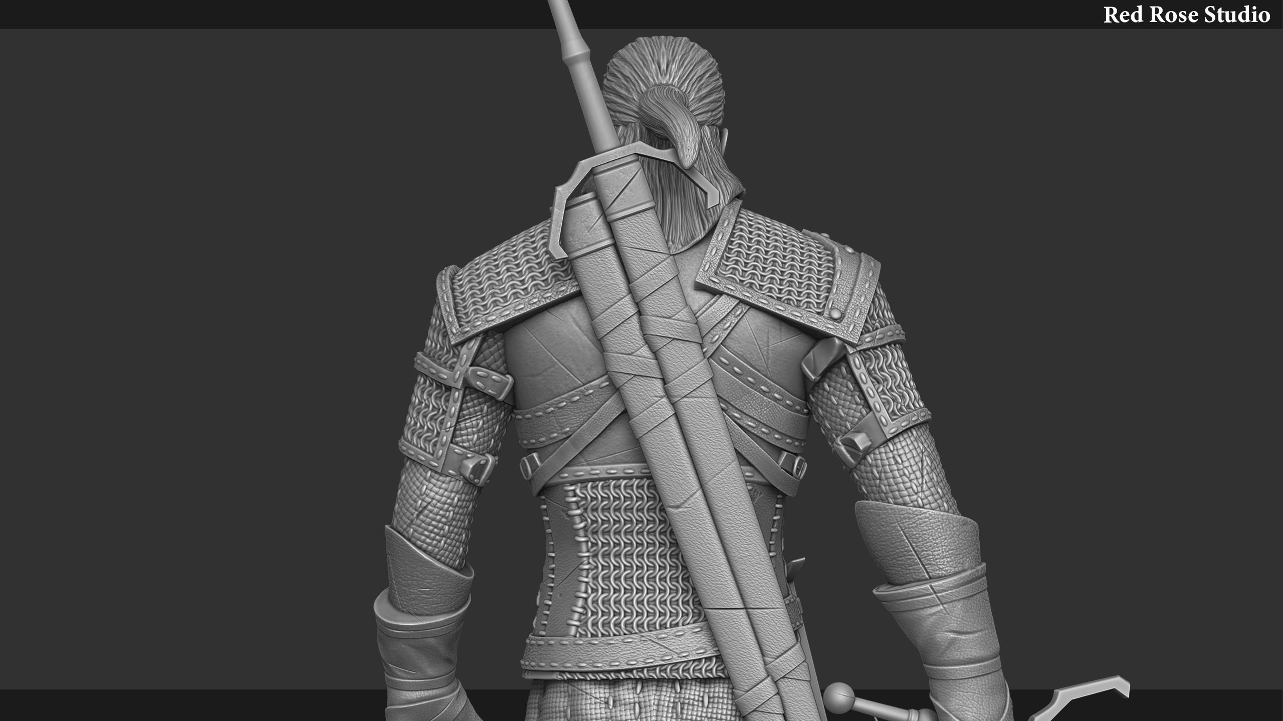 Witcher  Geralt of Rivia 3D print model_13