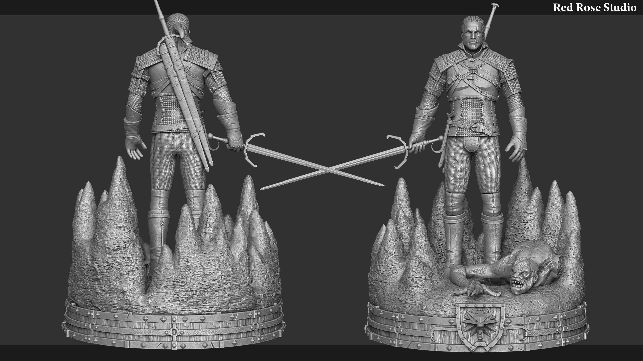 Witcher  Geralt of Rivia 3D print model_11