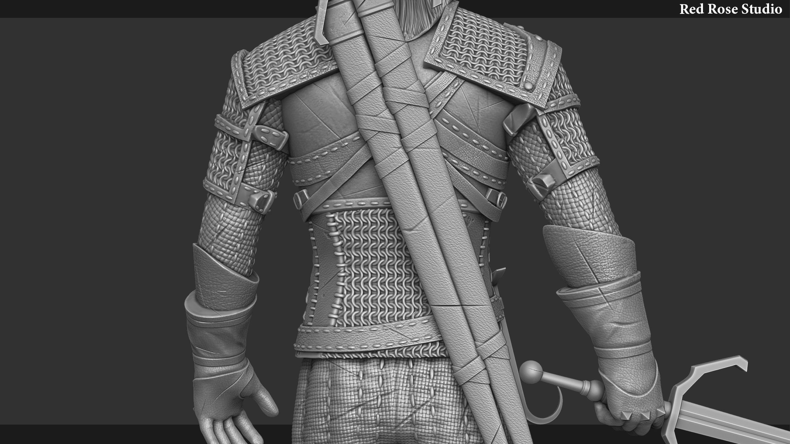 Witcher  Geralt of Rivia 3D print model_8