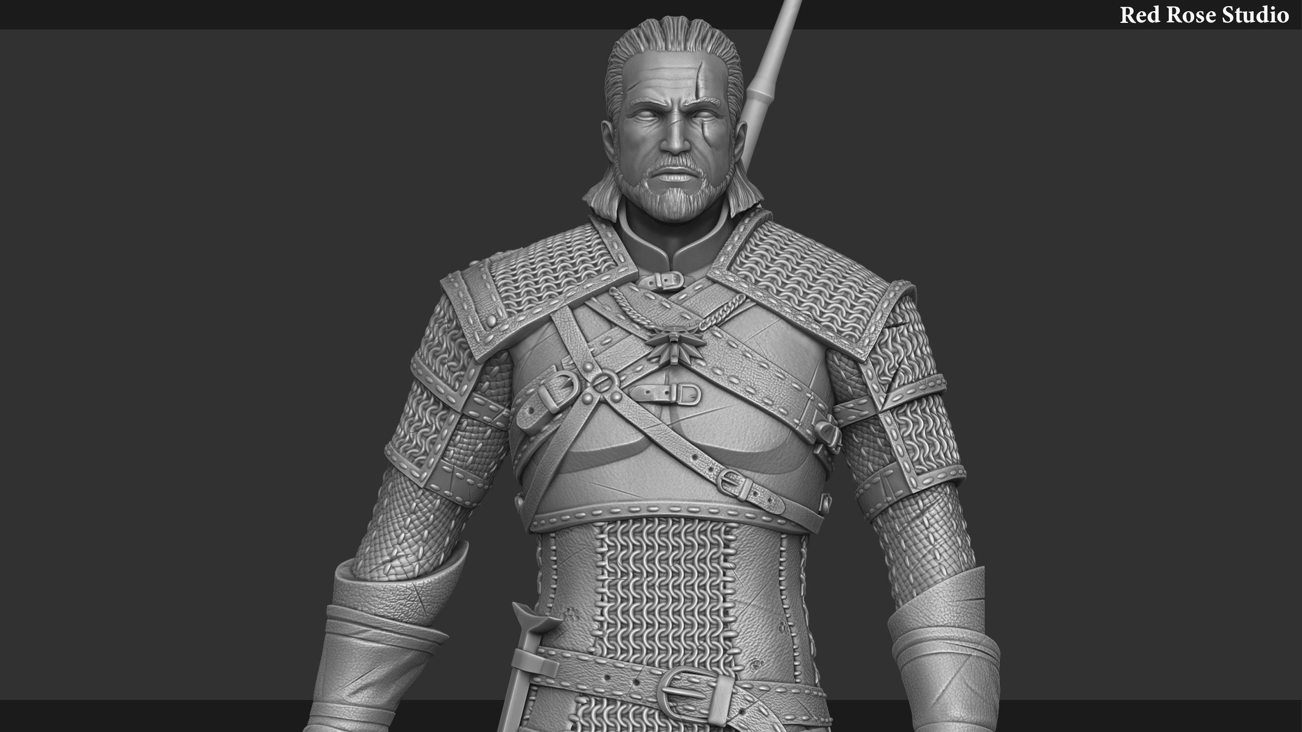 Witcher  Geralt of Rivia 3D print model_10