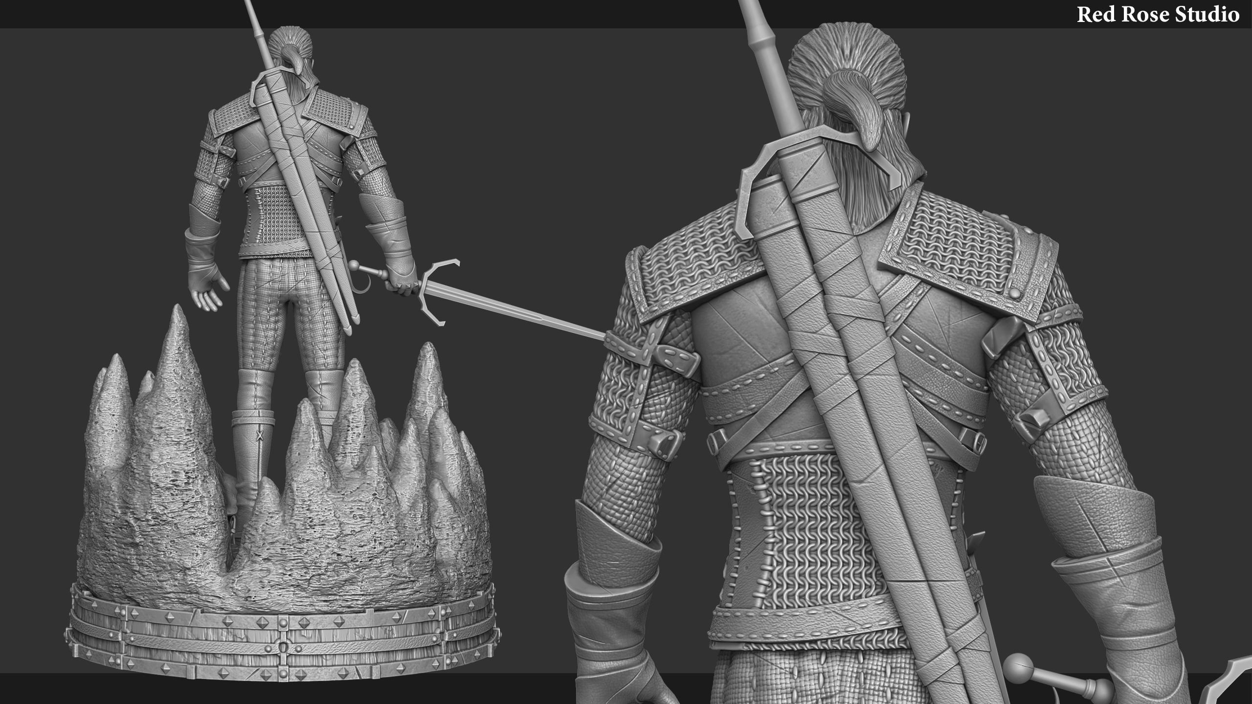 Witcher  Geralt of Rivia 3D print model_9