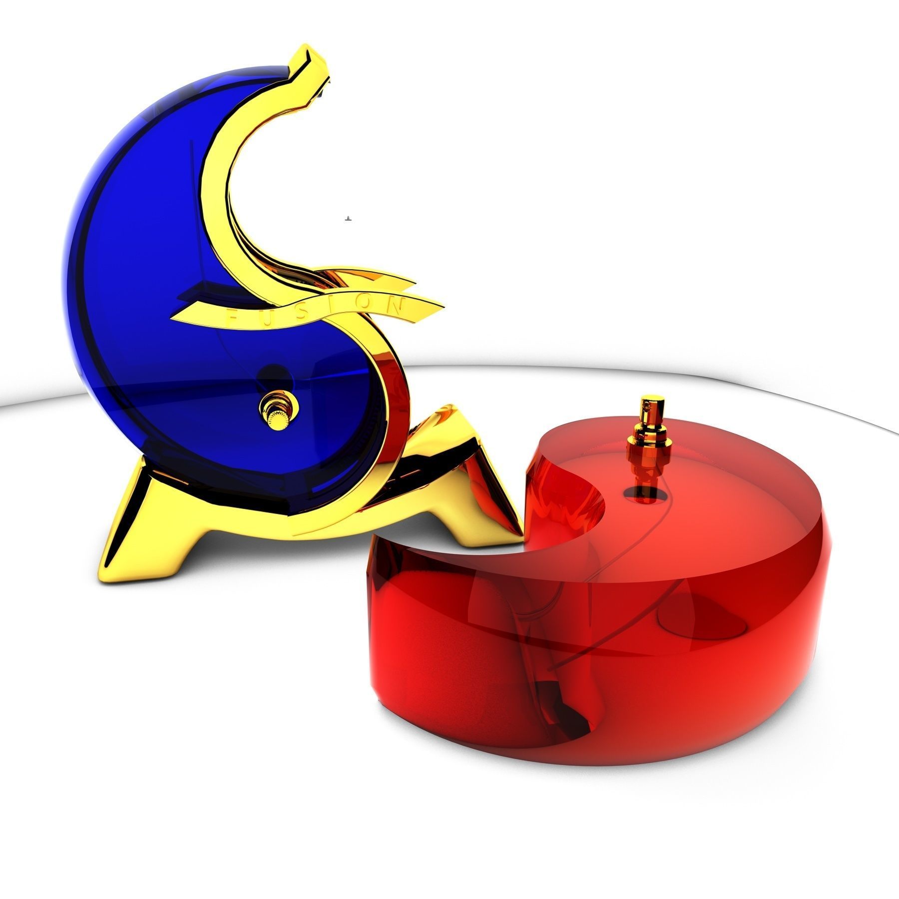 Perfume Yin and Yang Low-poly 3D model_4