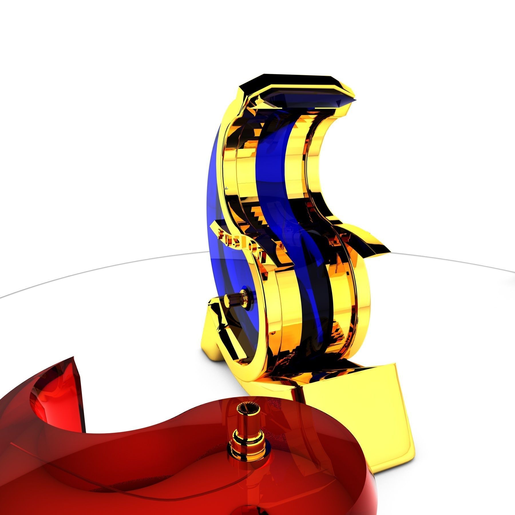 Perfume Yin and Yang Low-poly 3D model_3