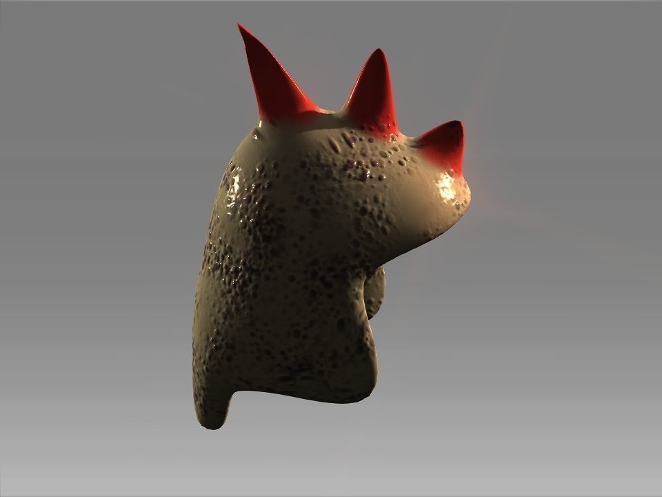 Desert Giant Lizard Helmet Low-poly 3D model_7