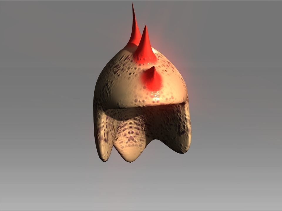 Desert Giant Lizard Helmet Low-poly 3D model_10