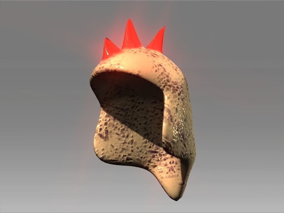 Desert Giant Lizard Helmet Low-poly 3D model_14
