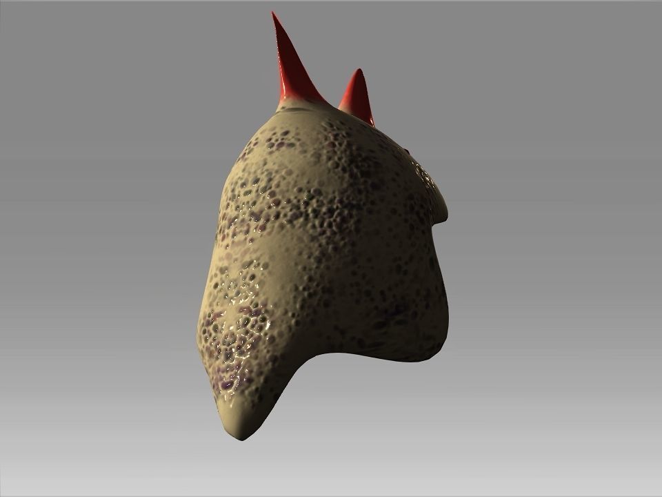 Desert Giant Lizard Helmet Low-poly 3D model_18