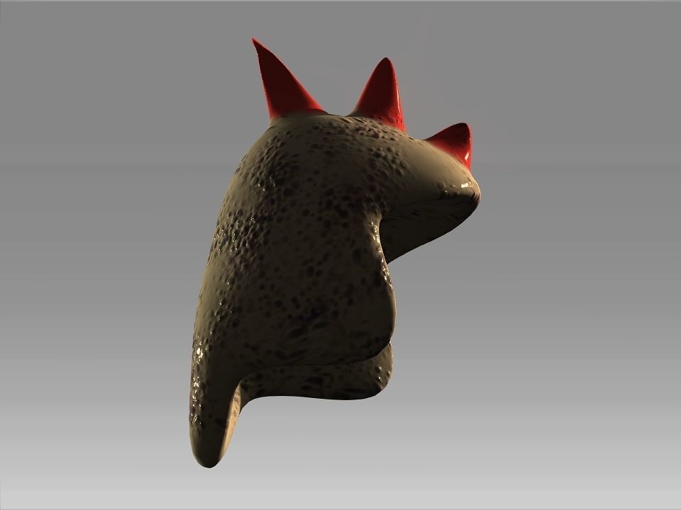 Desert Giant Lizard Helmet Low-poly 3D model_19