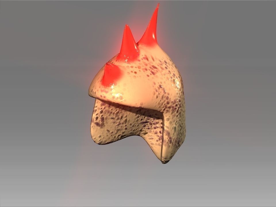 Desert Giant Lizard Helmet Low-poly 3D model_27
