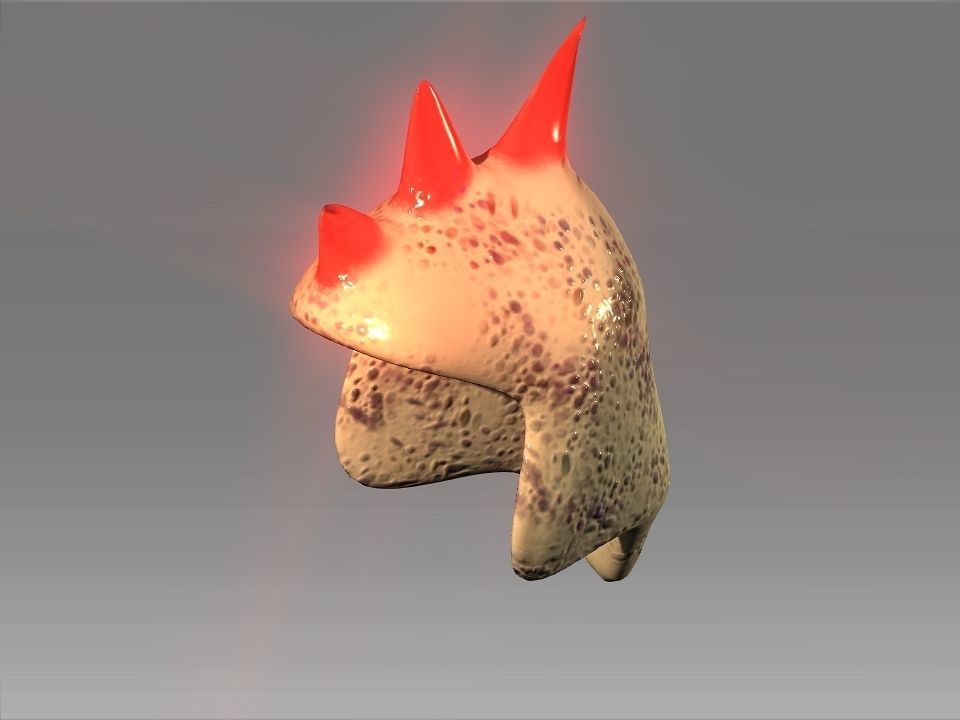 Desert Giant Lizard Helmet Low-poly 3D model_28