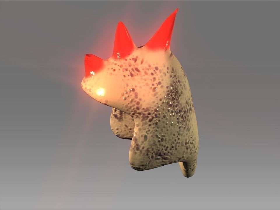 Desert Giant Lizard Helmet Low-poly 3D model_29