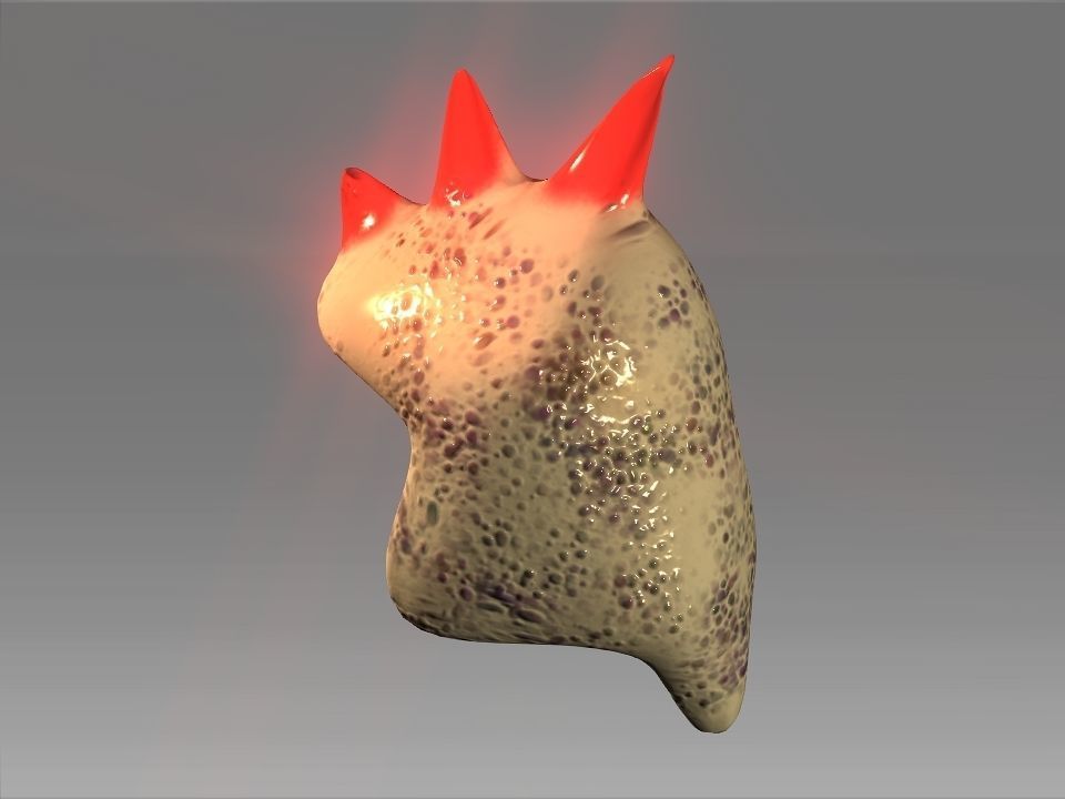 Desert Giant Lizard Helmet Low-poly 3D model_31