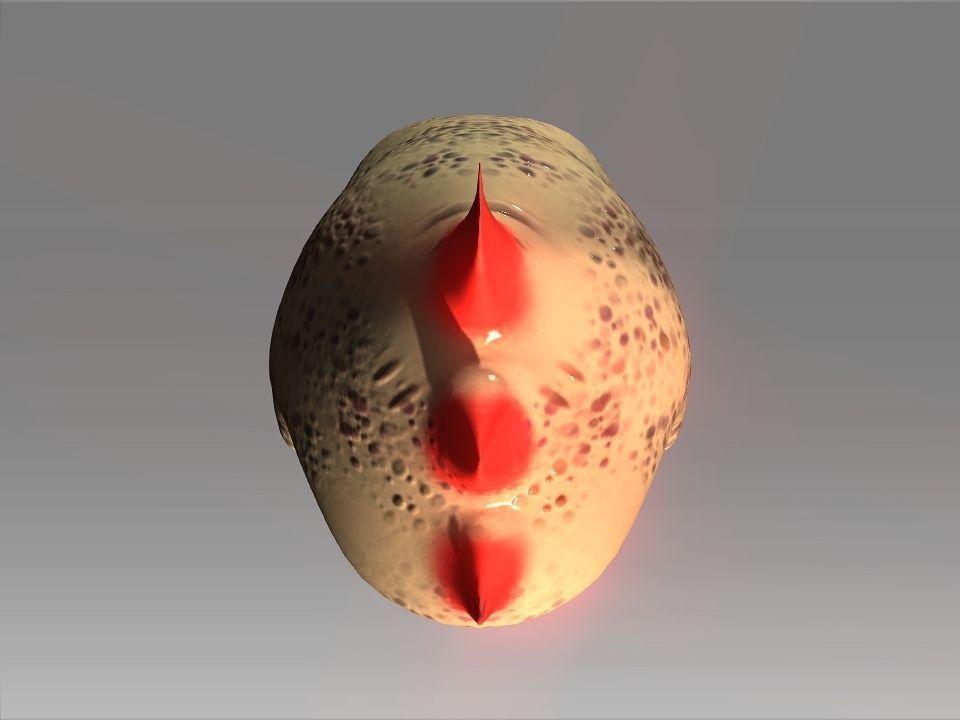 Desert Giant Lizard Helmet Low-poly 3D model_25