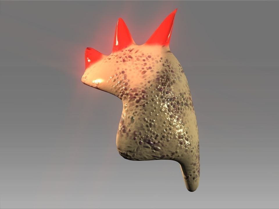Desert Giant Lizard Helmet Low-poly 3D model_21