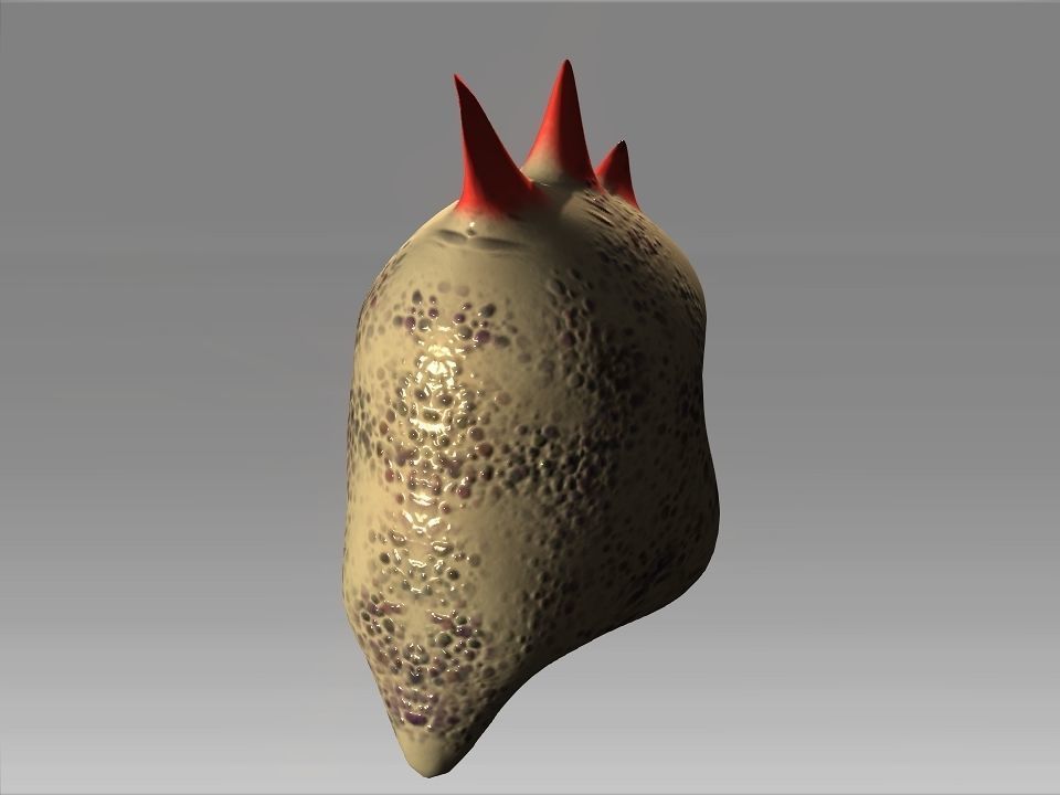 Desert Giant Lizard Helmet Low-poly 3D model_4