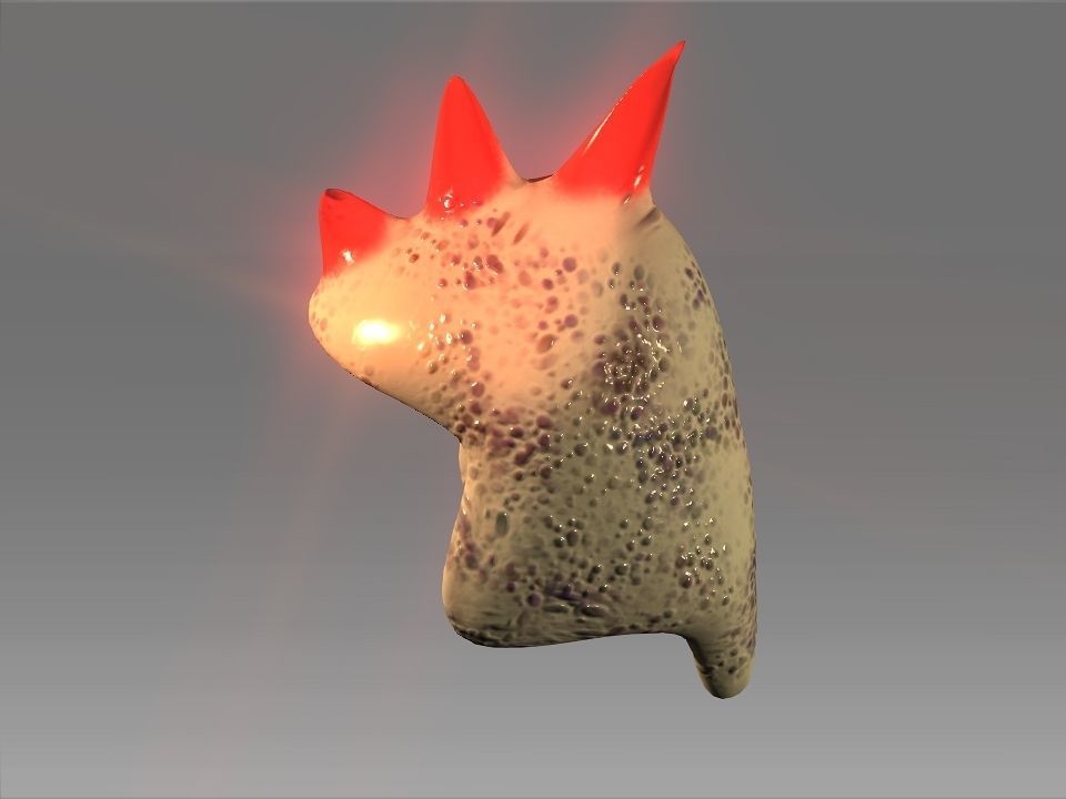 Desert Giant Lizard Helmet Low-poly 3D model_30