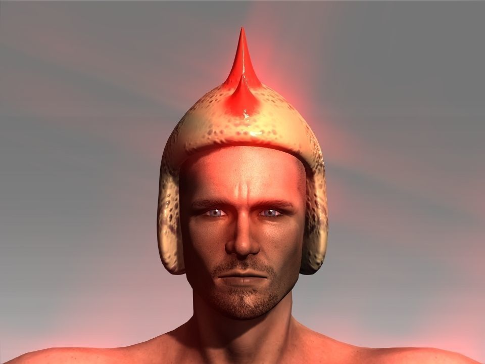 Desert Giant Lizard Helmet Low-poly 3D model_12