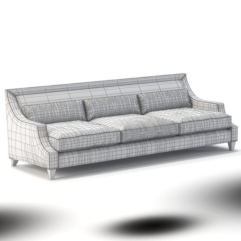 Baker 6130L Max Loveseat Thomas Pheasant 3D model_1