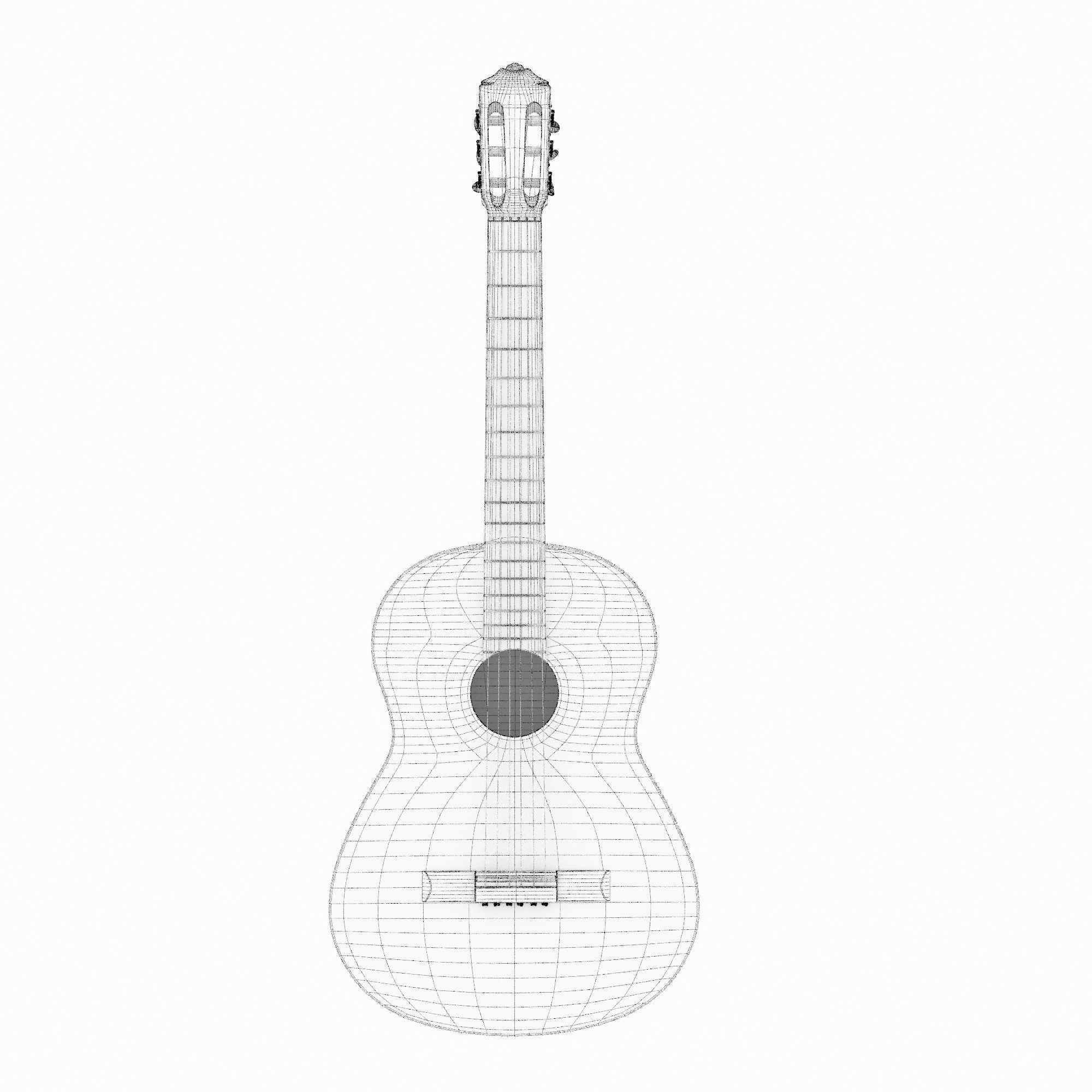 Guitar acoustic 3D model_10