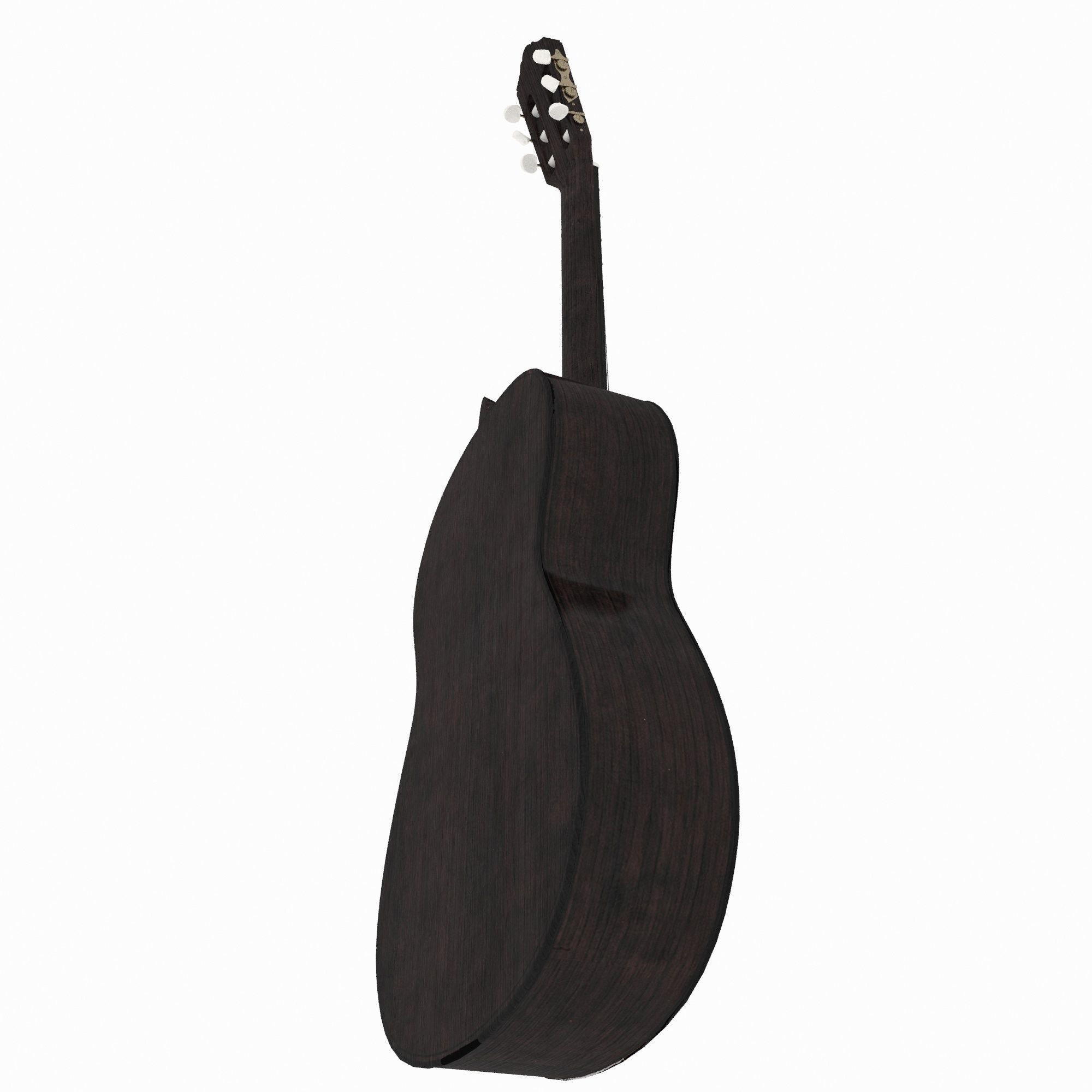 Guitar acoustic 3D model_1