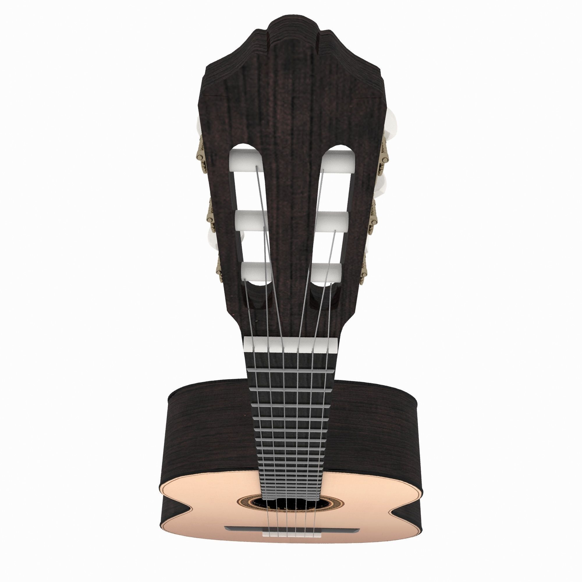 Guitar acoustic 3D model_5