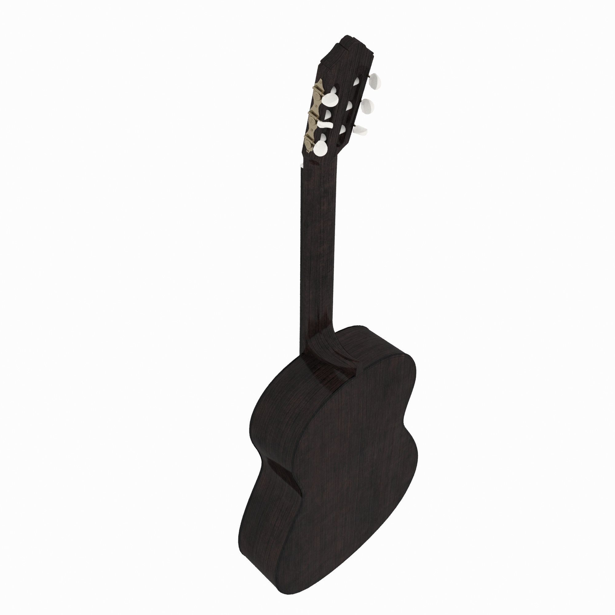 Guitar acoustic 3D model_2