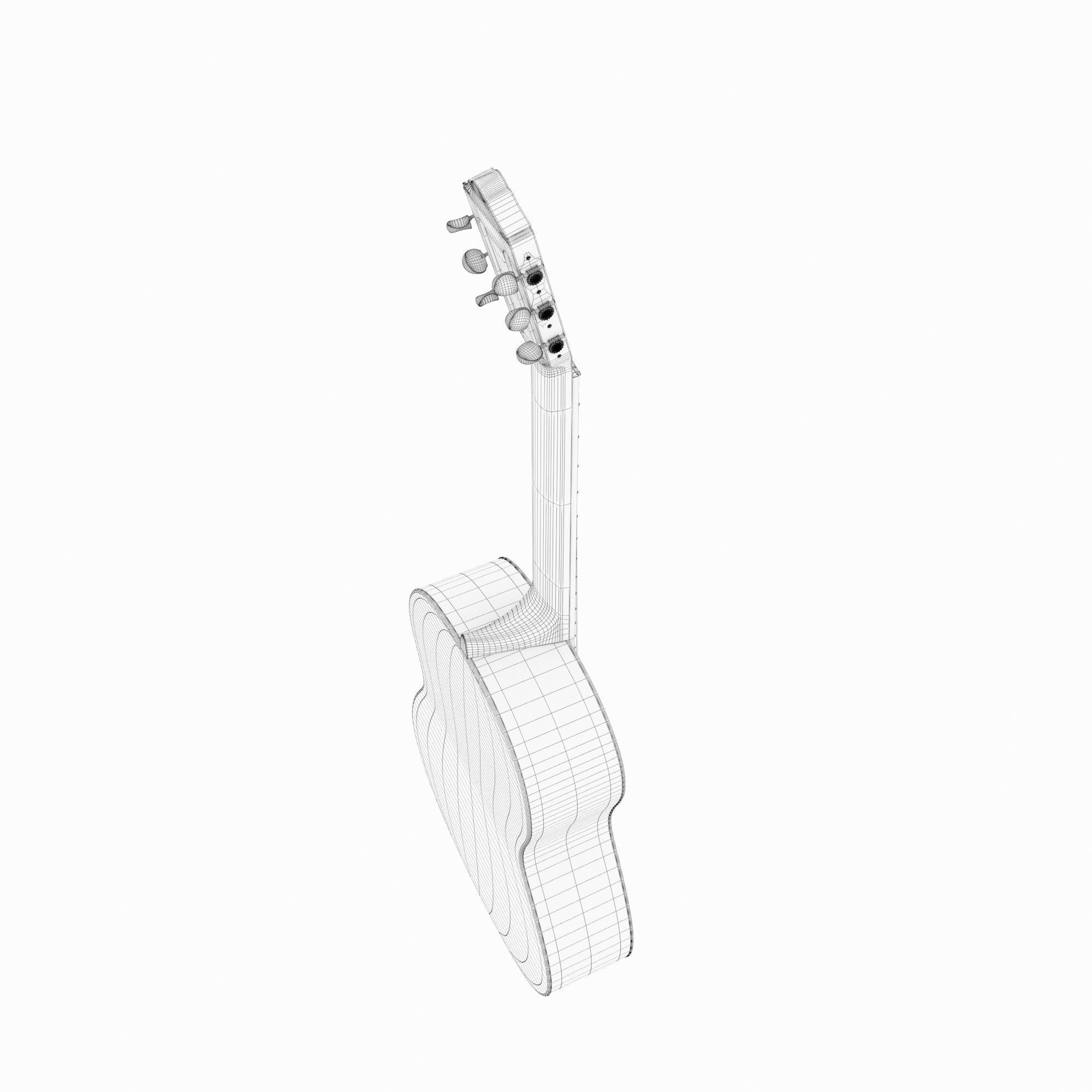 Guitar acoustic 3D model_8