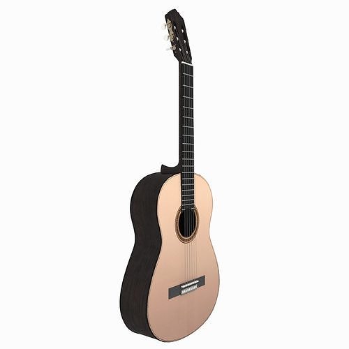 Guitar acoustic 3D model
