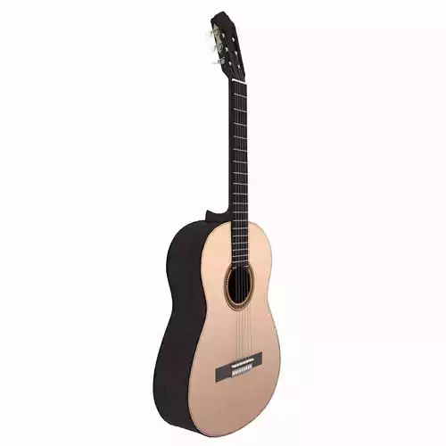 Guitar acoustic 3D model