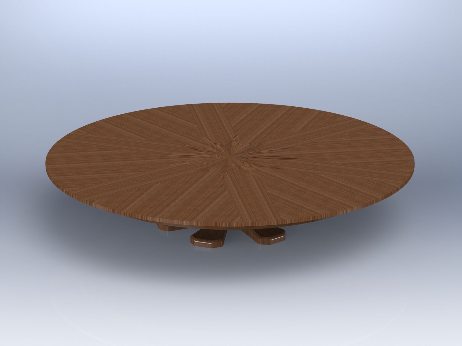 Round Expanding Folding Table free 3D model | CGTrader