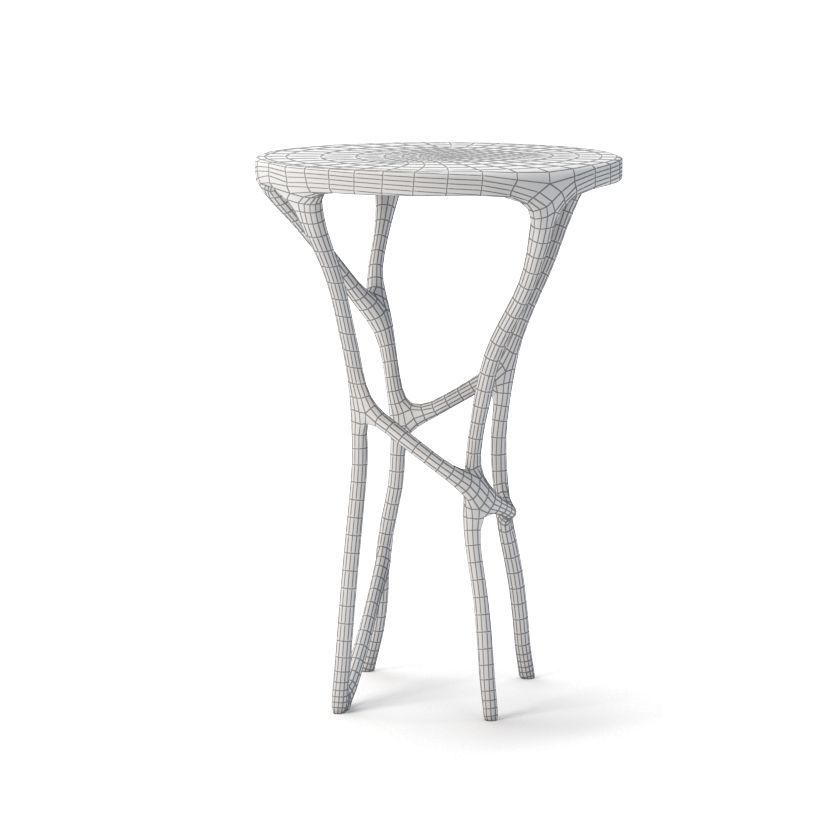 Aldrich Side Table 3D model_1