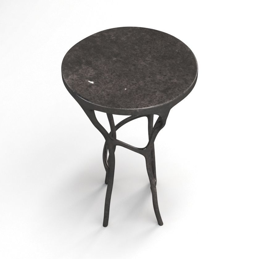Aldrich Side Table 3D model_2