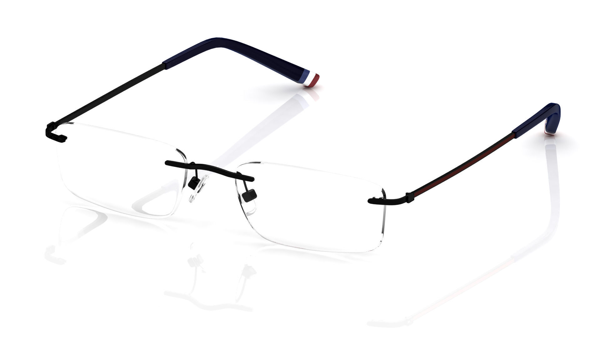 Eyeglasses for Men and Women 3D print model_3