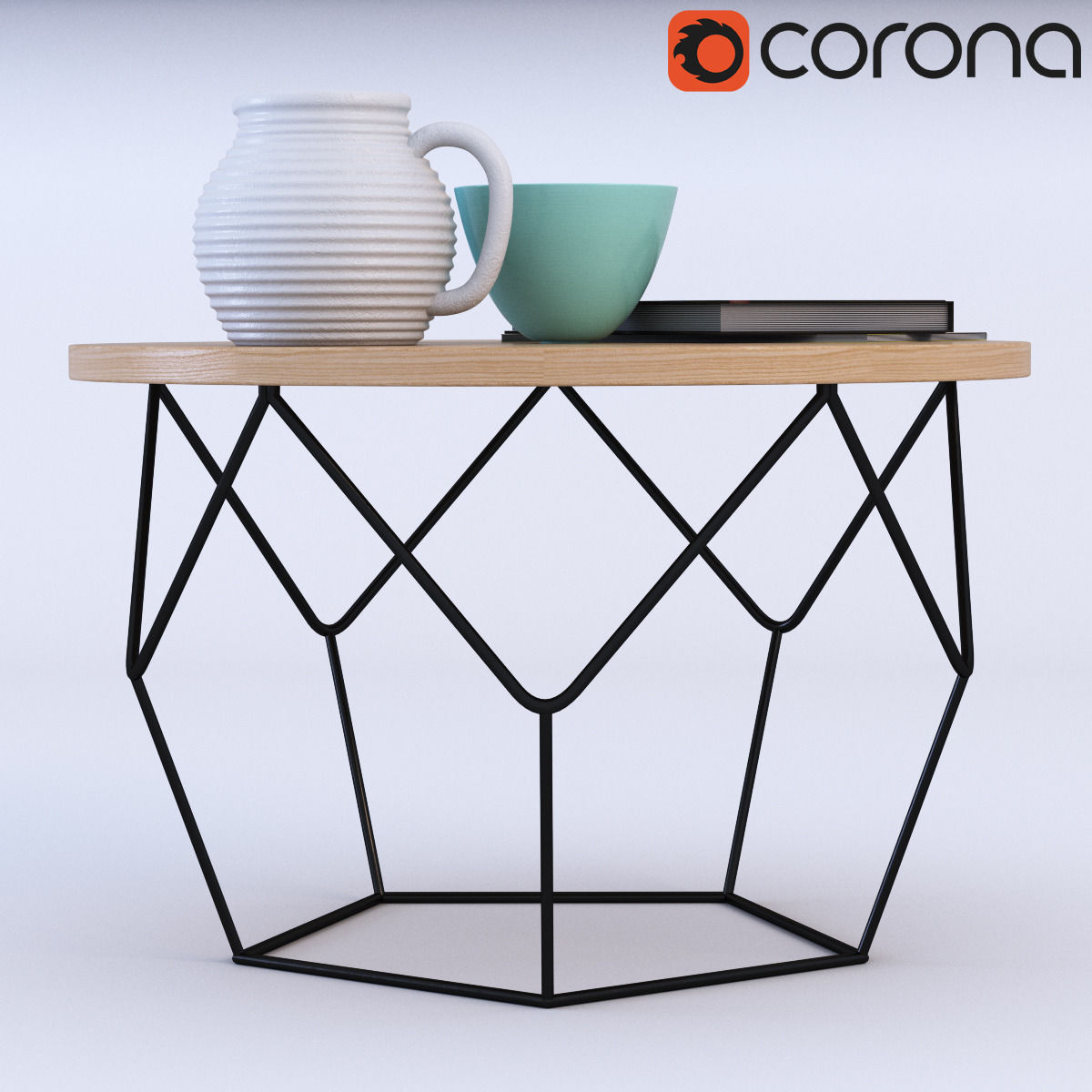 West elm Origami Coffee Table 3D model_1