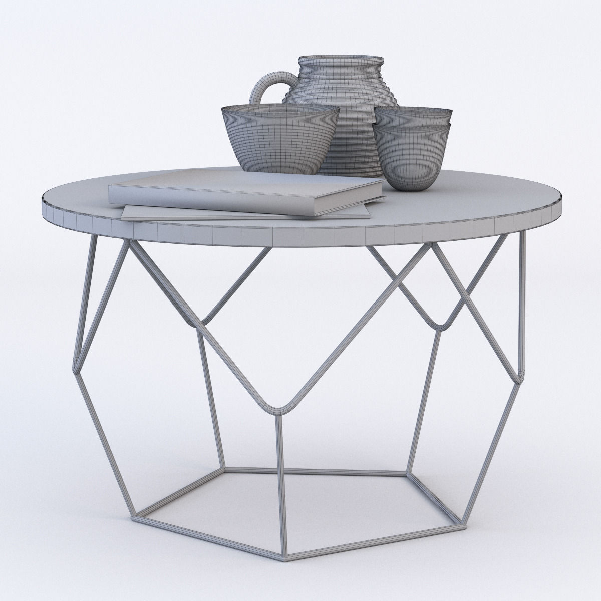 West elm Origami Coffee Table 3D model_3