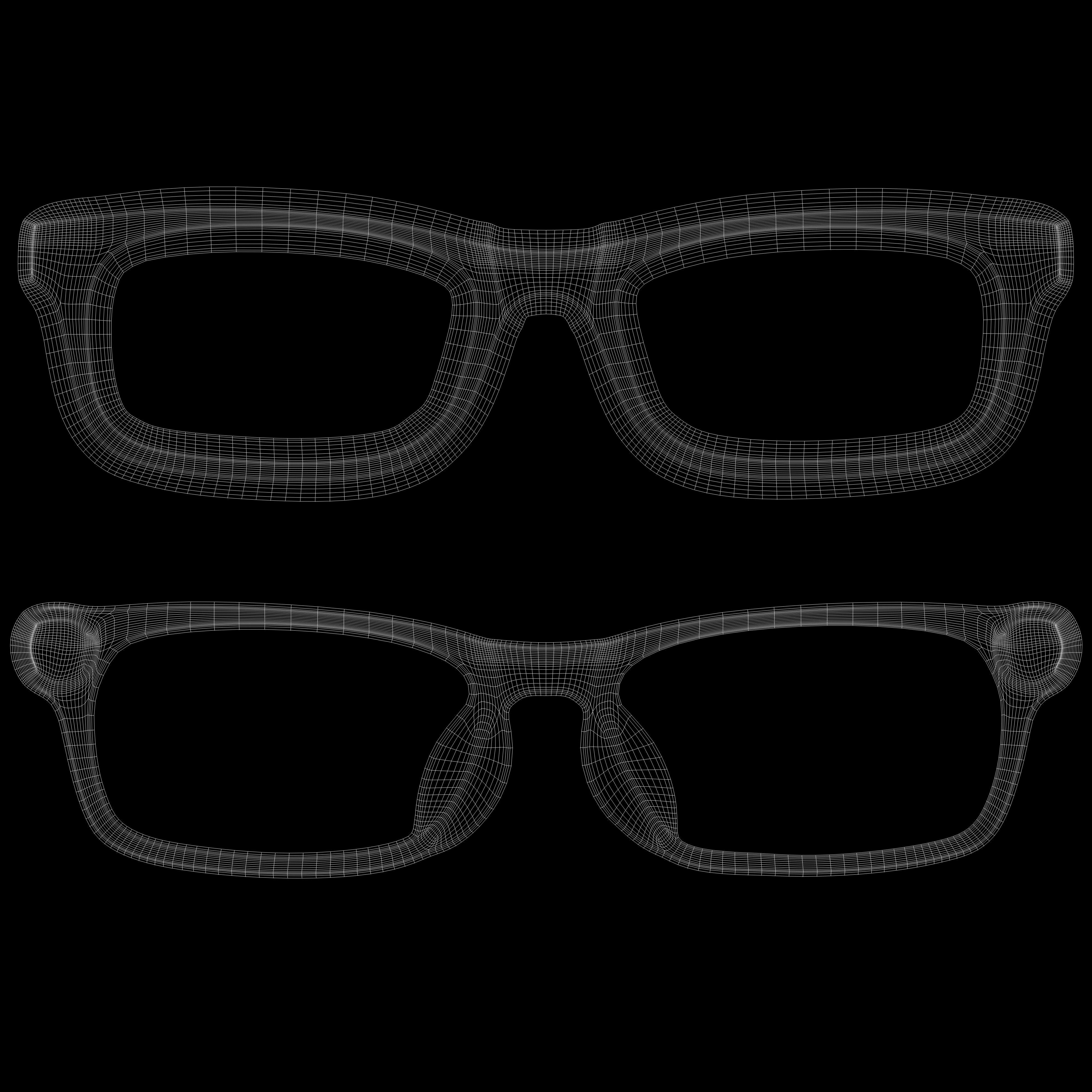 Eyeglasses for Men and Women 3D print model_5