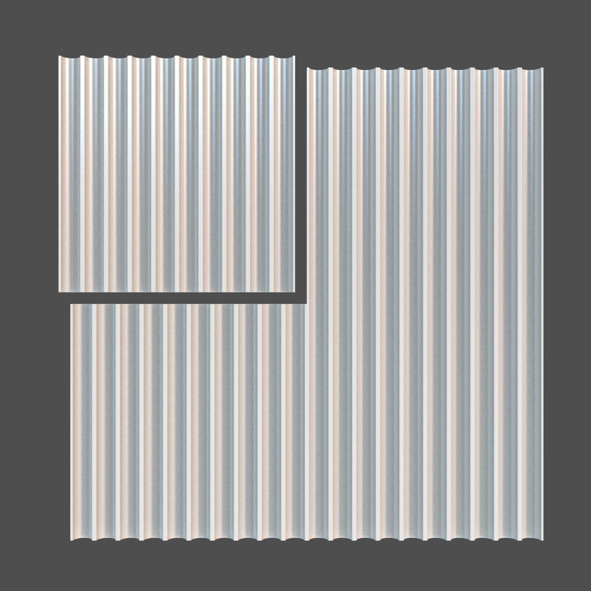 Fluting Panel 3D model_5