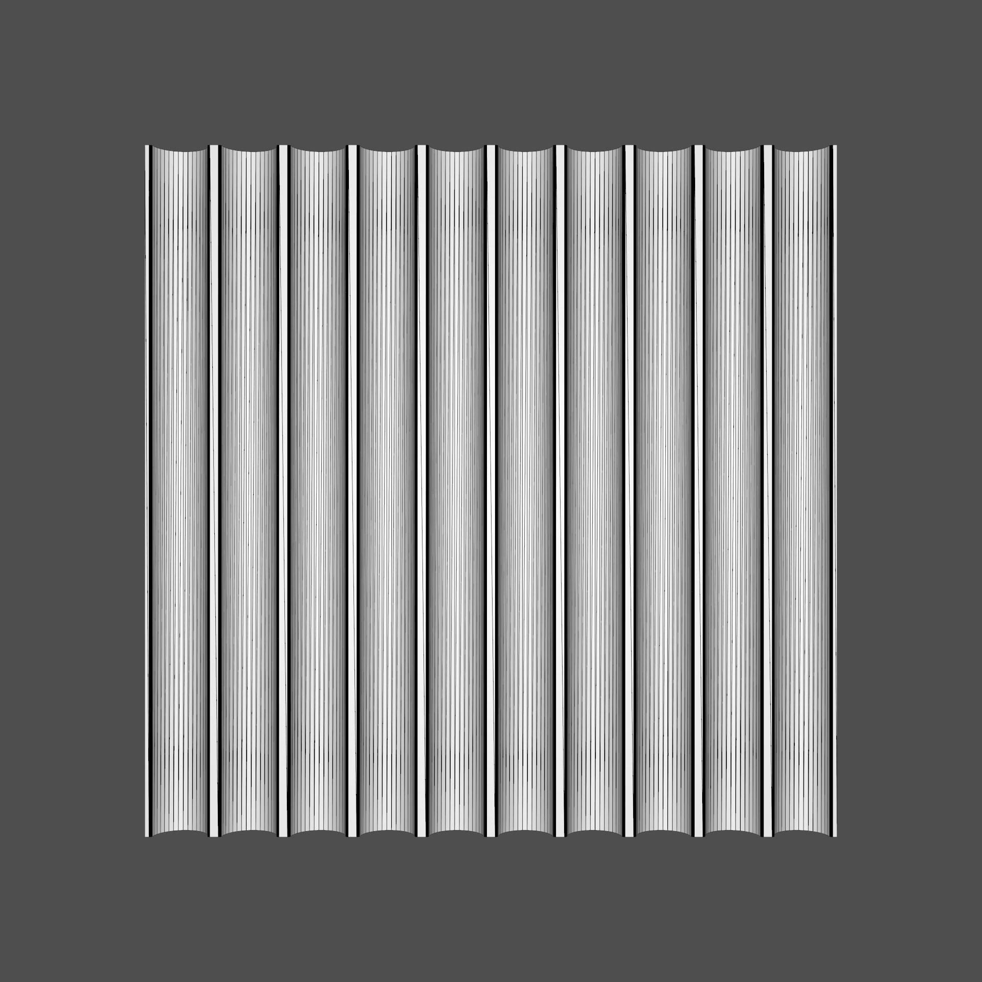 Fluting Panel 3D model_7