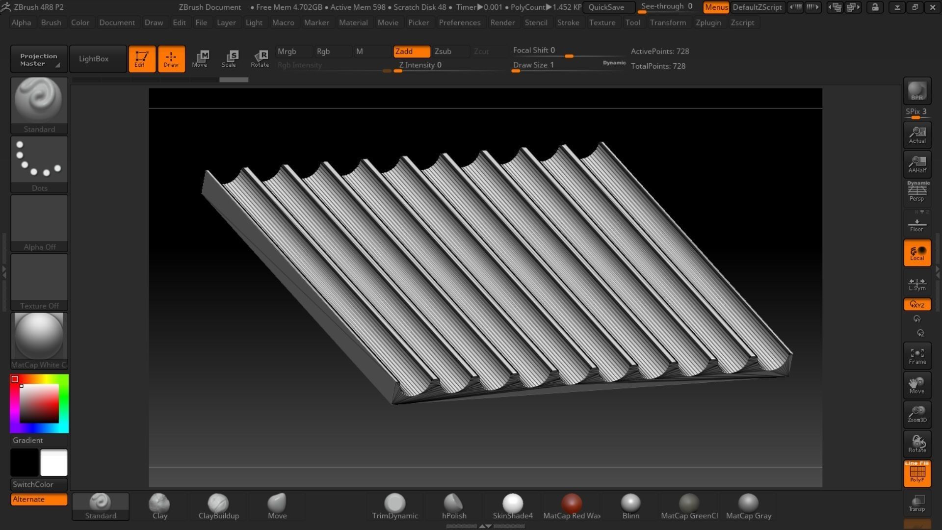 Fluting Panel 3D model_14