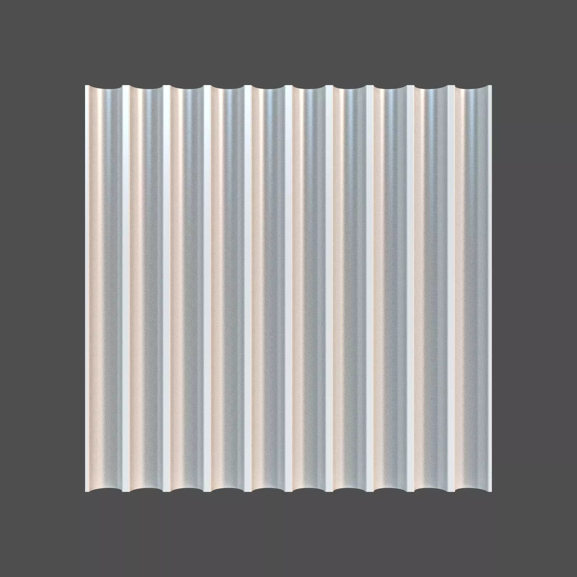 Fluting Panel 3D model_0