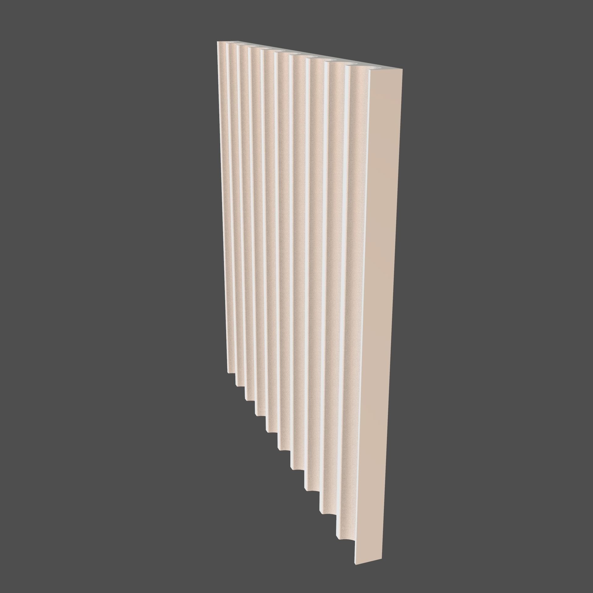 Fluting Panel 3D model_3