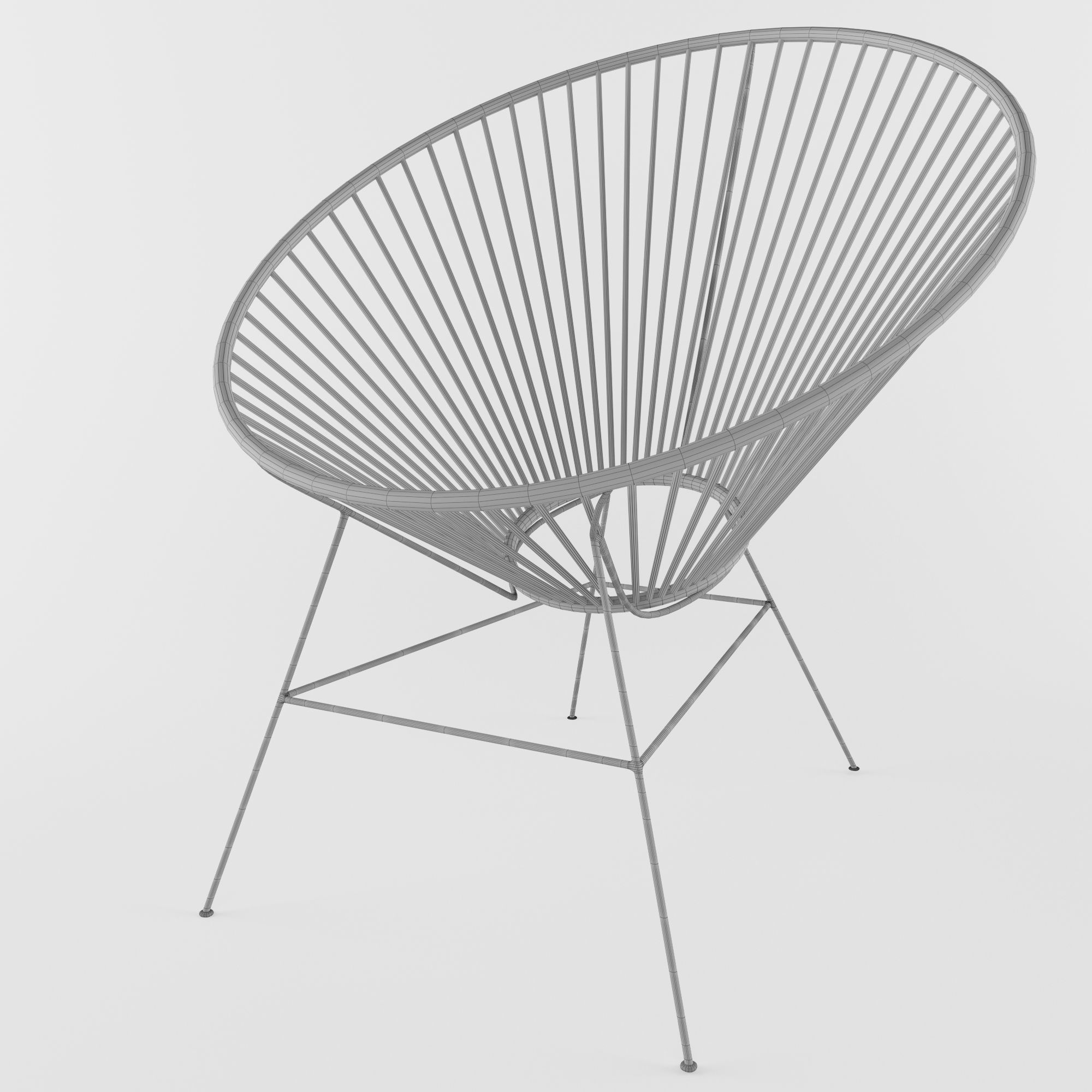 Decorative chair 3D model_2