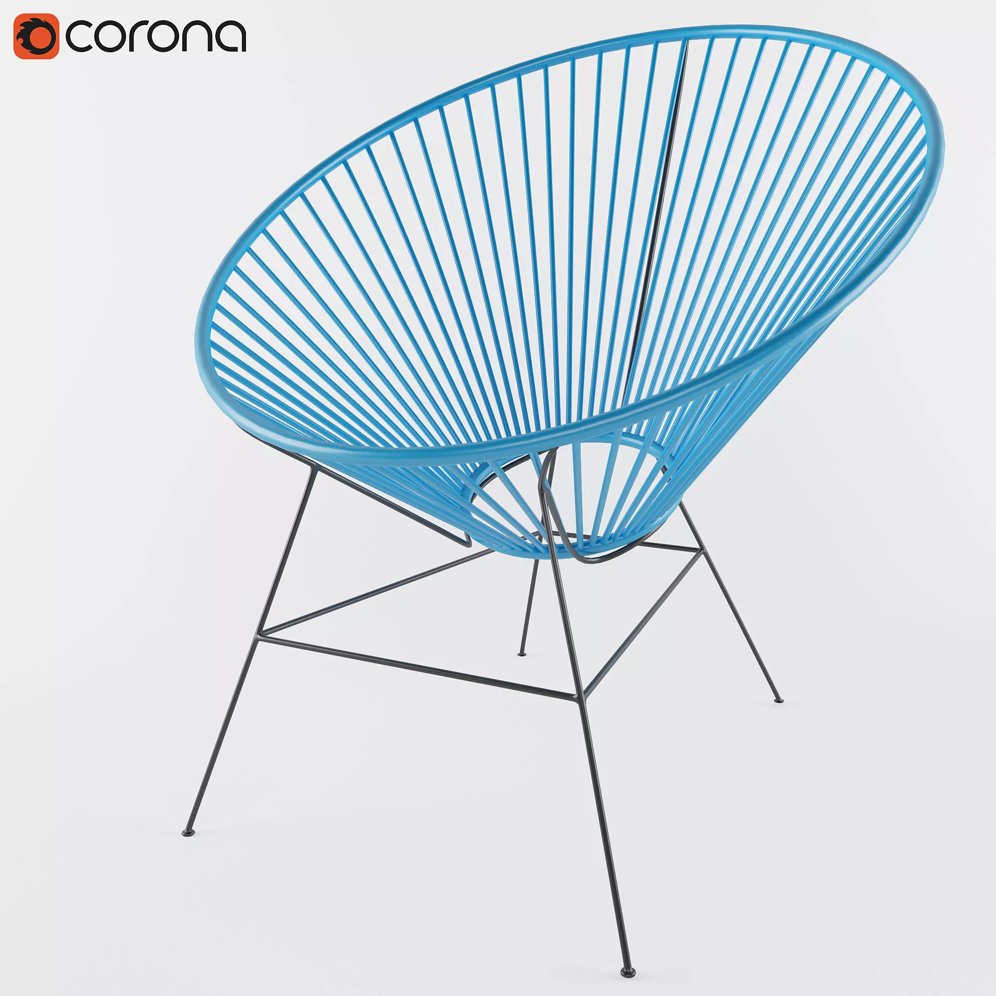 Decorative chair 3D model_0
