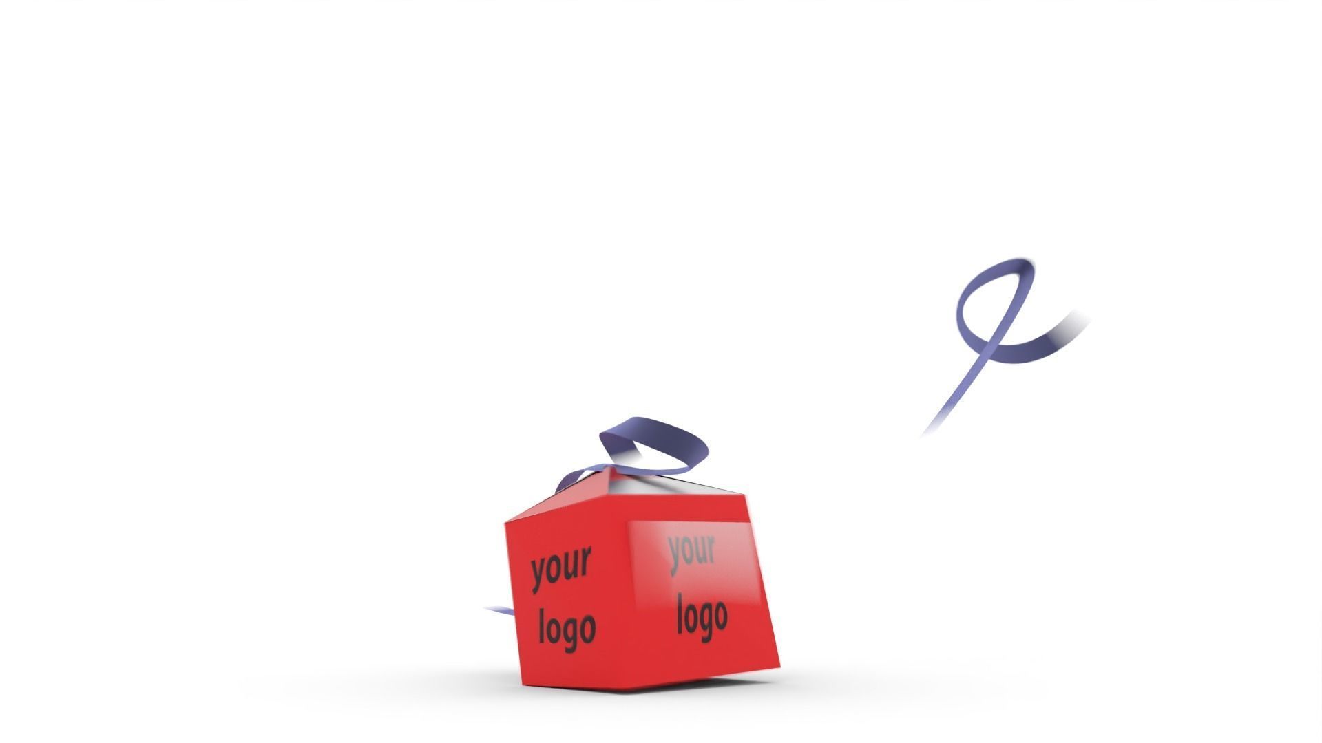 Animated Present Box 3D model_5